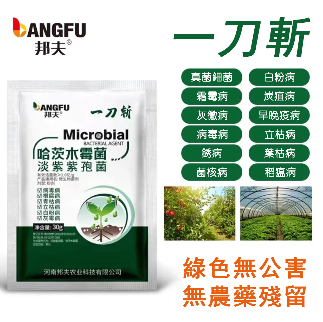 【邦夫一刀斩】哈茨木霉微生物菌剂菌淡紫紫孢菌真细抗重茬蔬菜肥 【邦夫一刀斩】哈茨木霉微生物菌剂菌淡紫紫孢菌真细抗重茬蔬菜肥